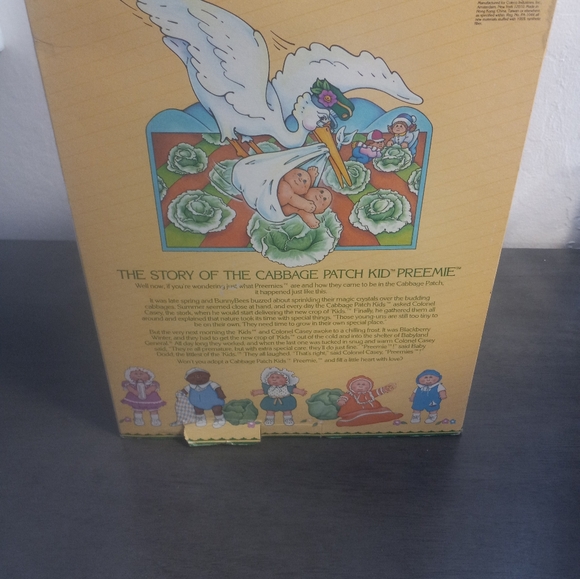 Vintage Caleco 1983 Cabbage Patch Kids Preemie Doll Hilda Celina New In Box - Picture 7 of 13